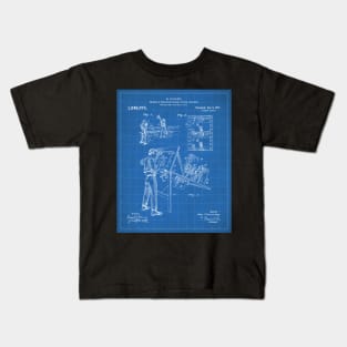 Animation Patent - Cartoonist Home Theater Art - Blueprint Kids T-Shirt